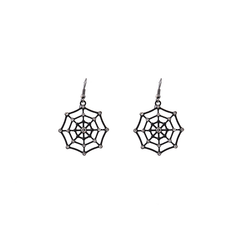 Wholesale Halloween Ghost Spider Web Gothic Earrings ACC-ES-MDD035