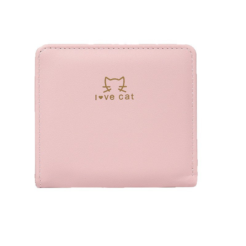 Wholesale Chic Purple Women S Two Fold PU Wallet With Animal Print Fashion Accessory