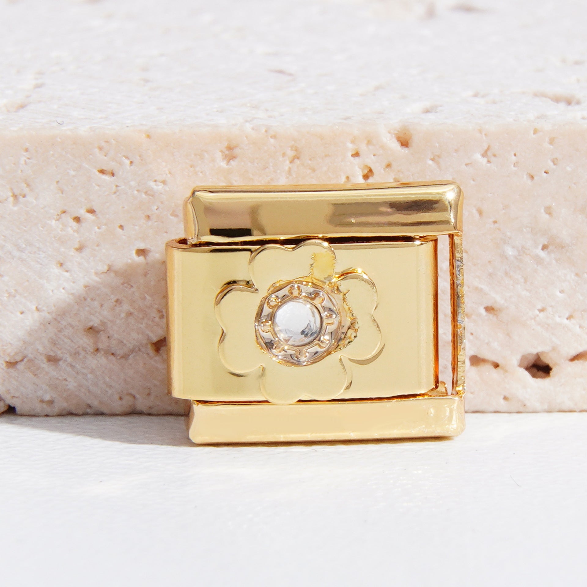 Wholesale Italian Charm Bracelet 9mm DIY Splicing Christmas Gold Titanium Steel Composable Bracelet