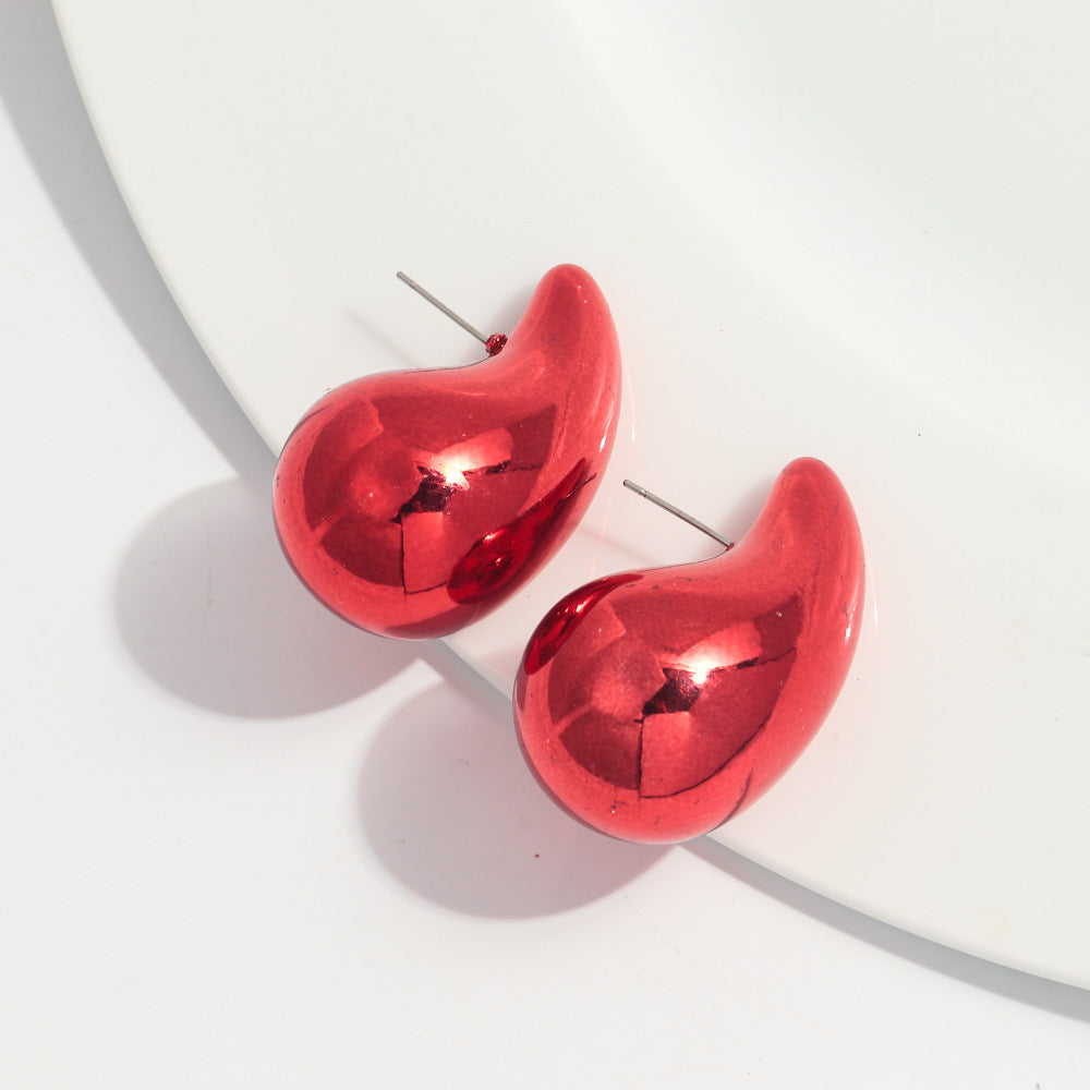 Wholesale Valentine's Day Red Acrylic Earrings