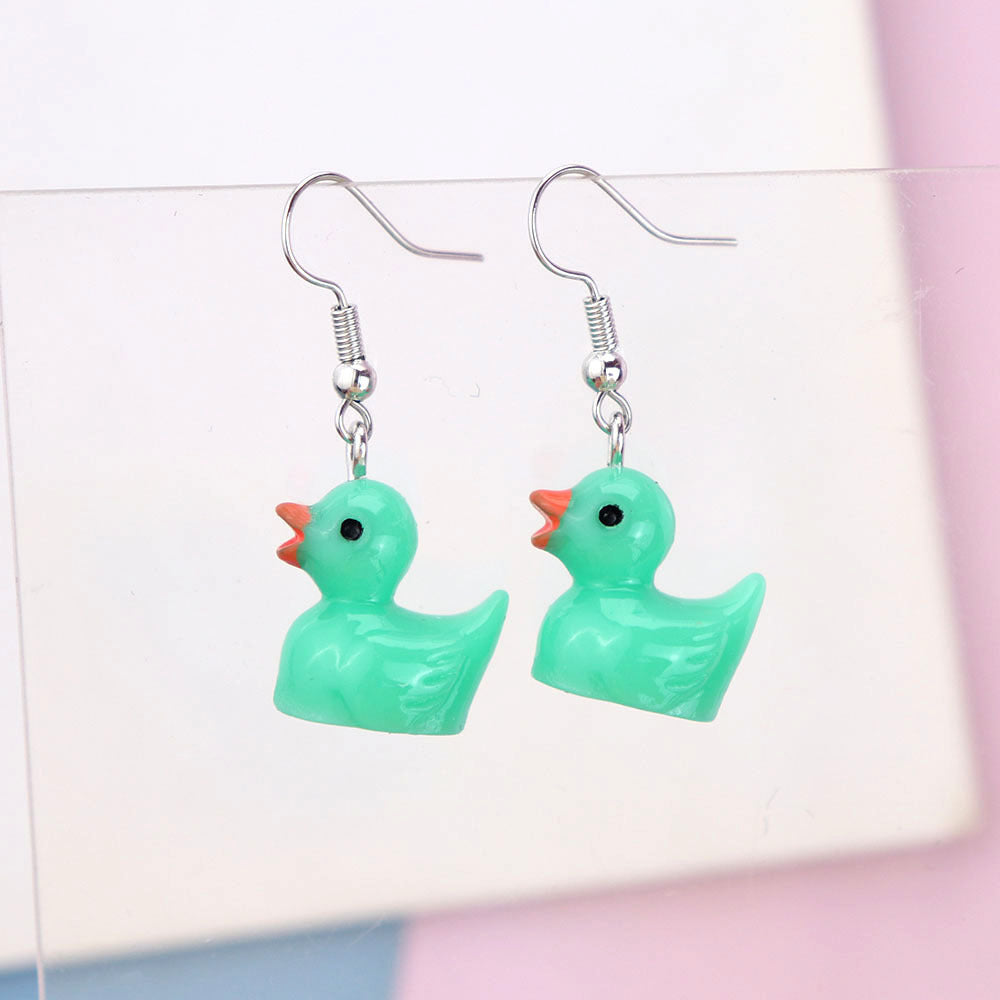 Wholesale Cartoon Animal Cute Little Duck Earrings