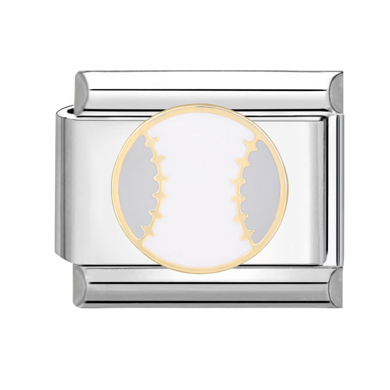 Wholesale Italian Charm Bracelet 9mm DIY Splicing White Series Titanium Steel Composable Bracelet