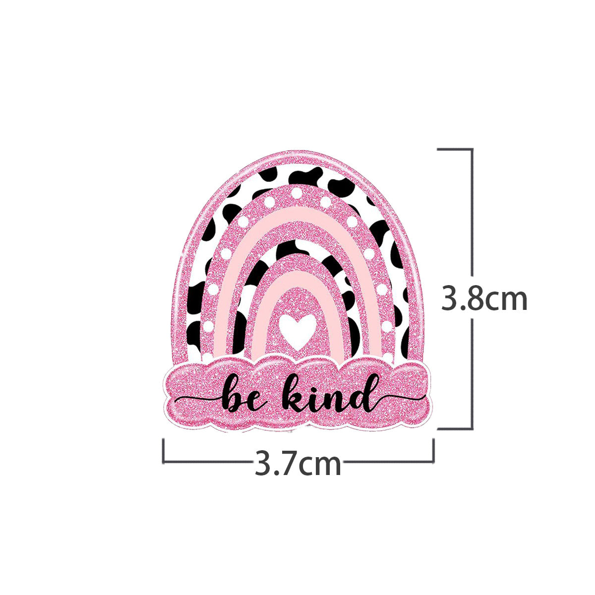 Wholesale Acrylic Retractable Badge Reel Glitter Heart Design Nurse ID Holder