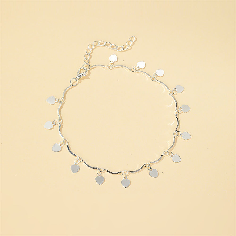 Wholesale  Double-layer Shambhala Diamond Ball Crystal  Anklets