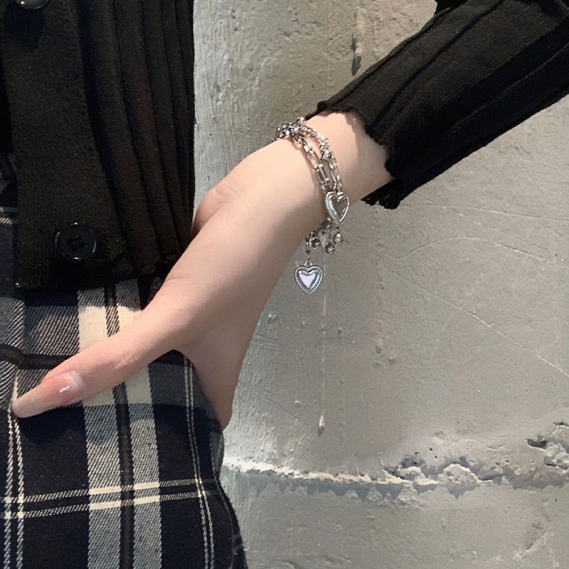 Wholesale Titanium Steel Stacked Multi-layered Jewelry Men's Bracelets Layered Bracelet Set ACC-BT-Meihun003