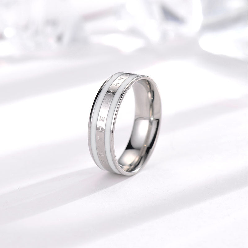 Wholesale Titanium Steel Rings with Diamond Rings ACC-RS-KDC003