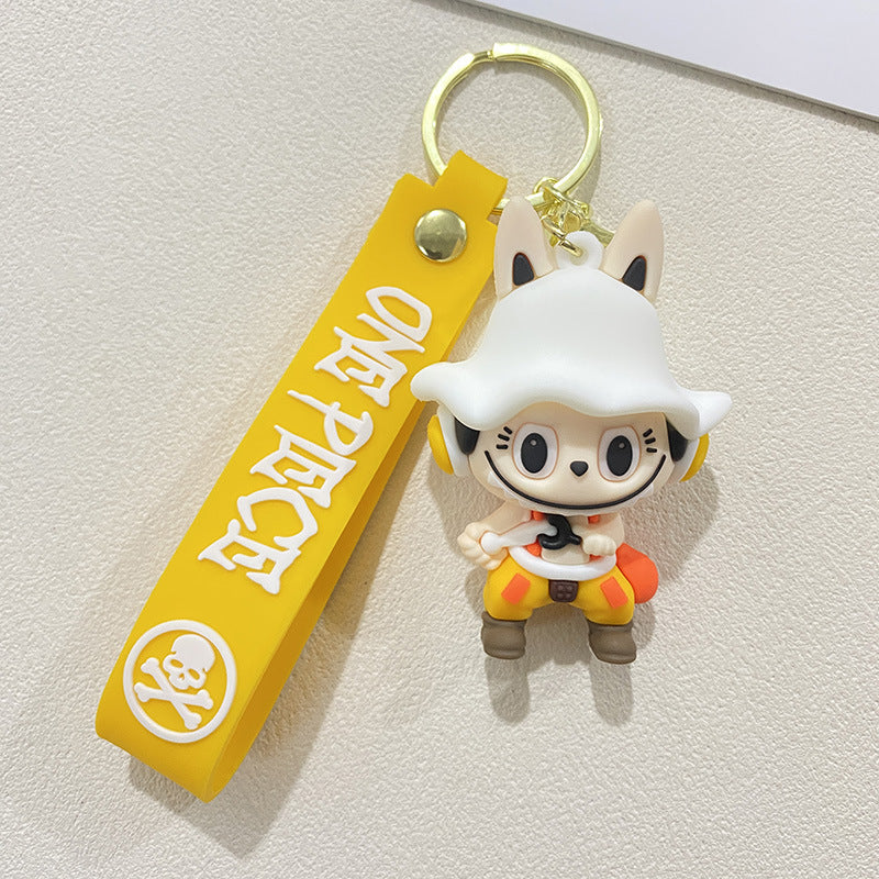 Wholesale cute car backpack silicone 3D Keychains ACCVIP