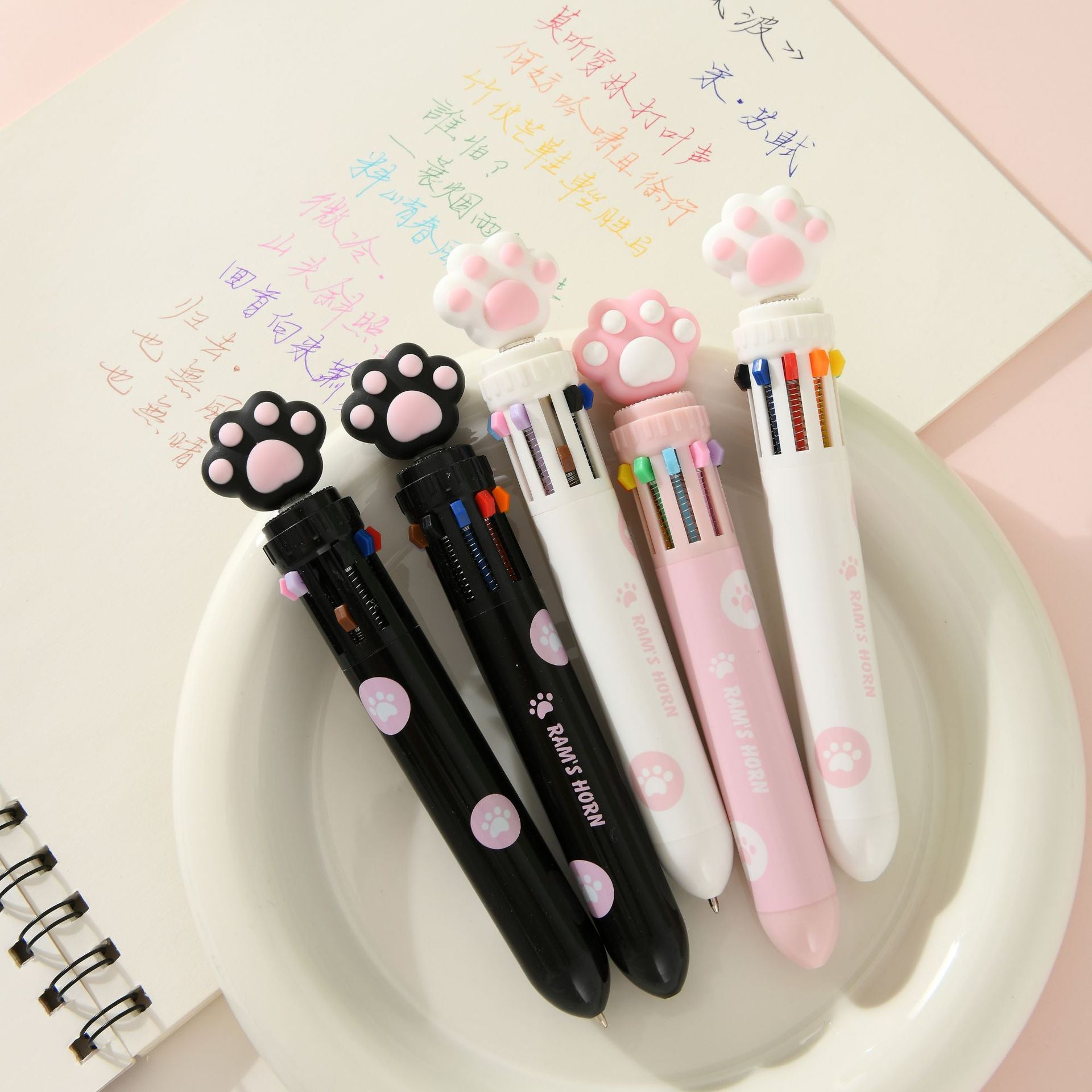 Wholesale Creative Cat Claw ten-color ballpoint pen