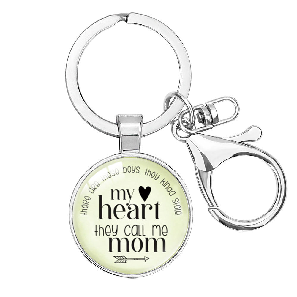 Wholesale  Crystal Alloy Keychain Pendant Mom Mother's Day Hanging Accessories