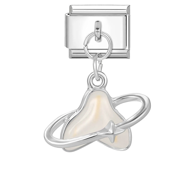 Wholesale  Italian Charm Bracelet 9mm DIY Splicing Sweet Creative Stainless Steel Composable Bracelet