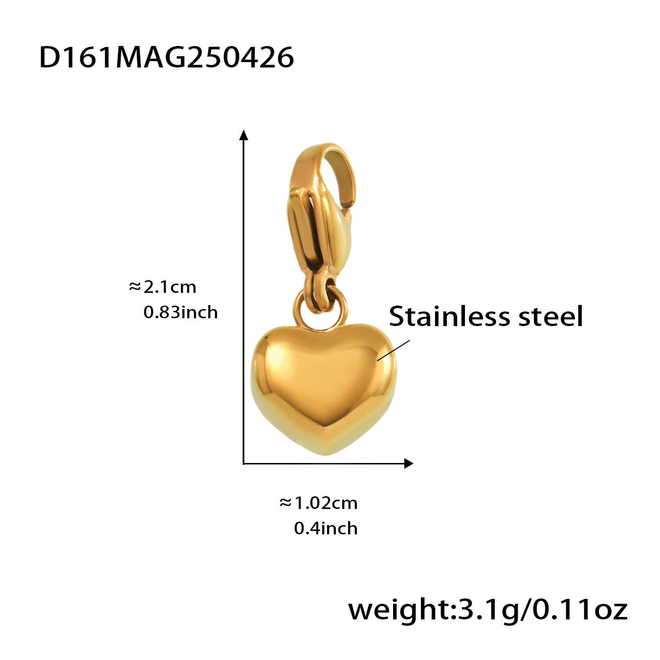 Wholesale Stainless Steel  Love Zircon DIY Multi-accessory Bracelet