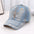 Wholesale Rhinestone Washed Denim Baseball Cap