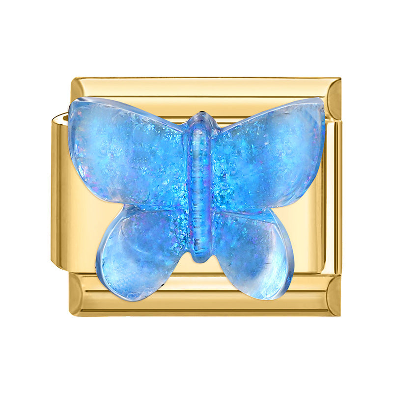 Wholesale Italian Charm Bracelet 9mm DIY Splicing Cute Creative Stainless Steel Composable Bracelet