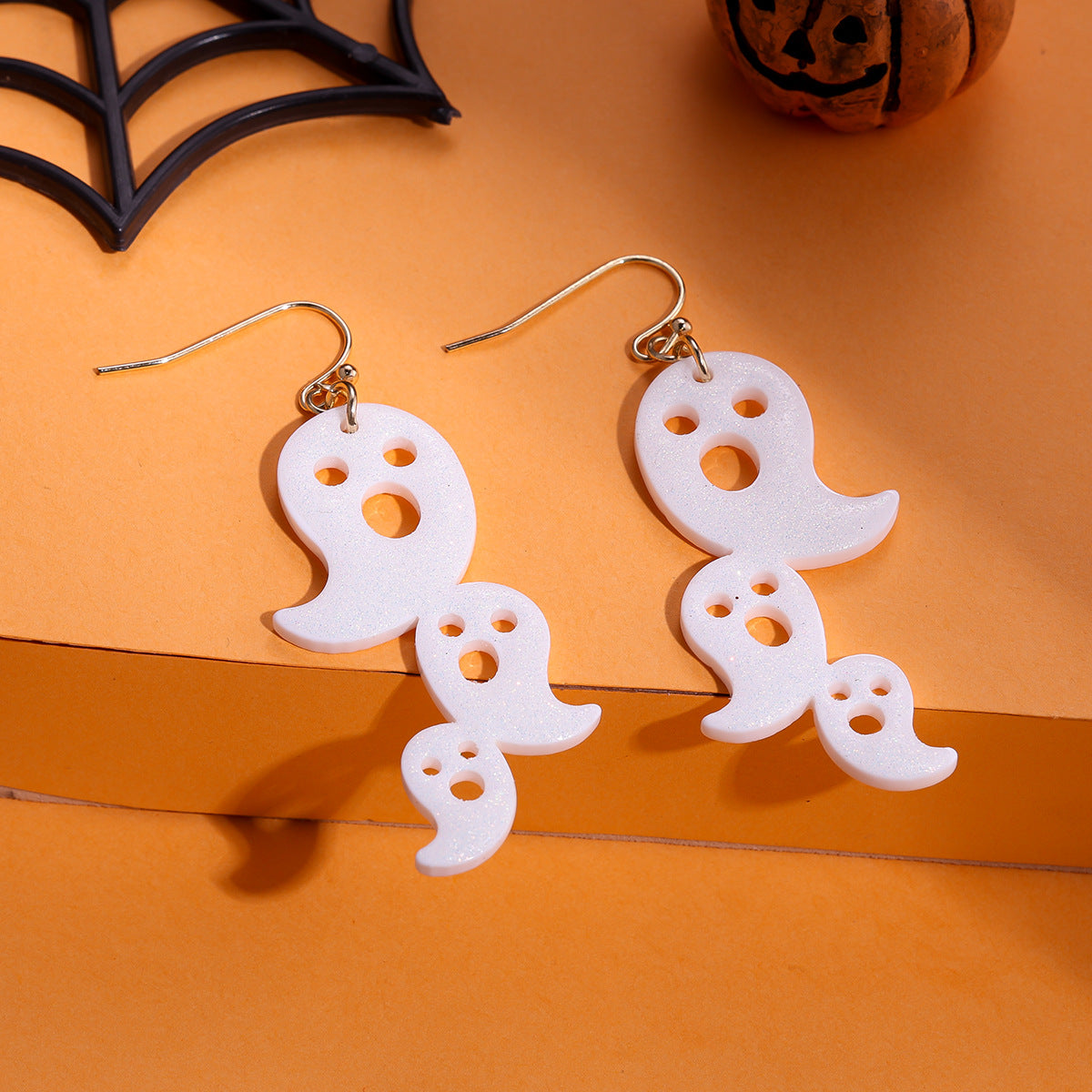 Wholesale  Halloween earrings ghost ghost cute funny acrylic earrings