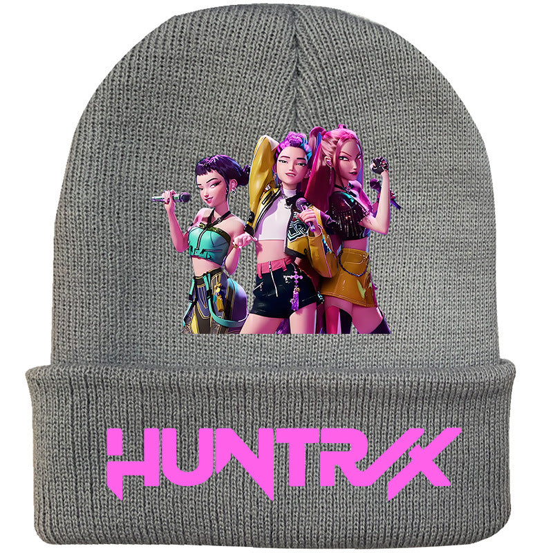 Wholesale kpop anime cartoon knitted hat Beanie