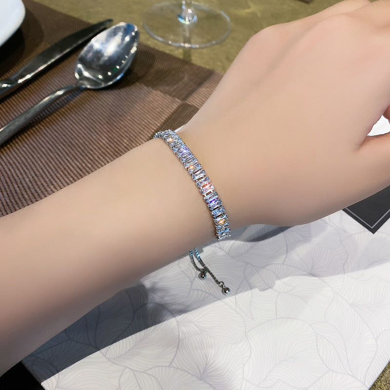 Wholesale Flash Light Luxury Full Diamond Zircon Bracelet