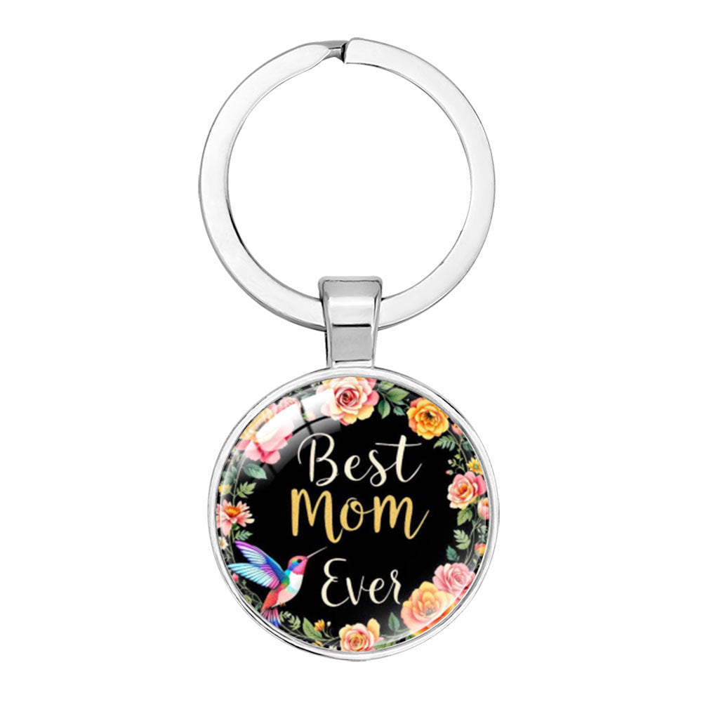 Wholesale Keyring Mom Mother' s Day Glass Keychain