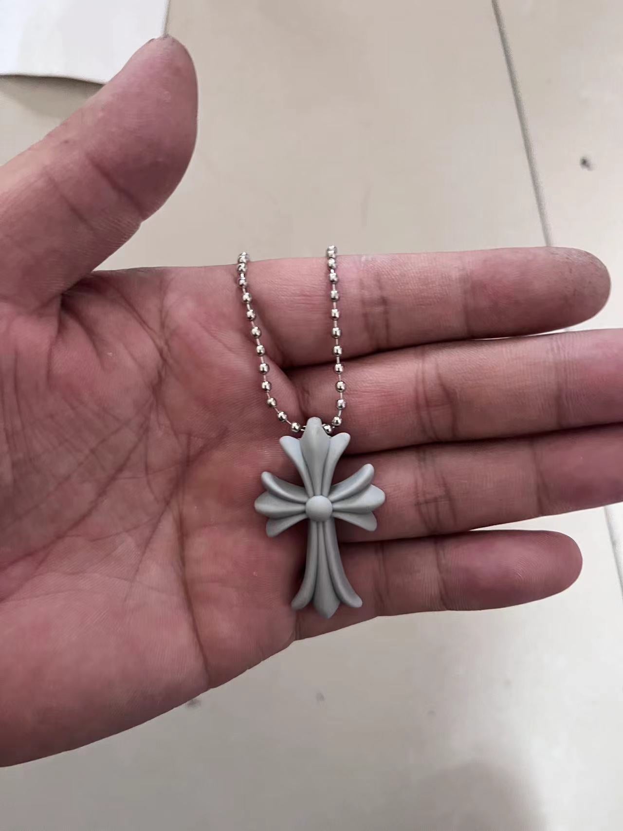 Wholesale  plastic colorful cross necklace