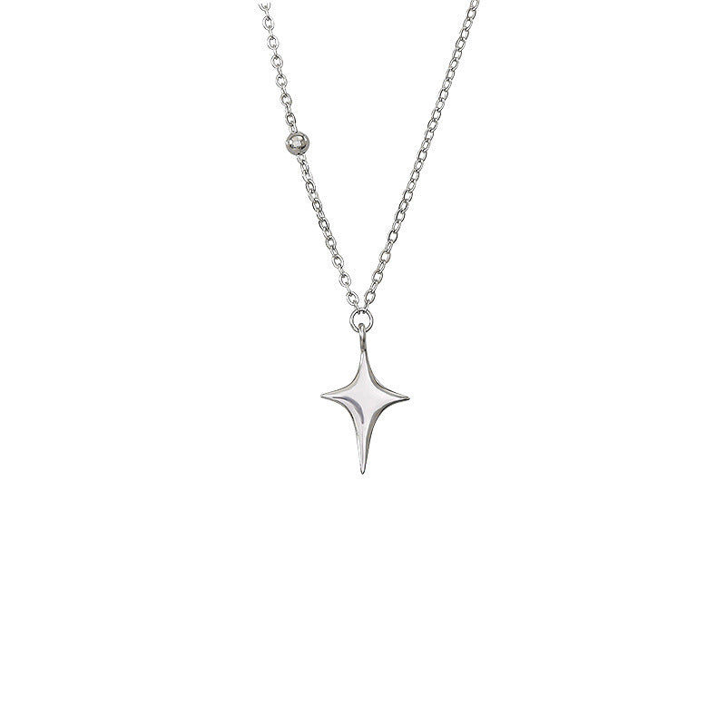 Wholesale Asymmetric Cross Star Necklace