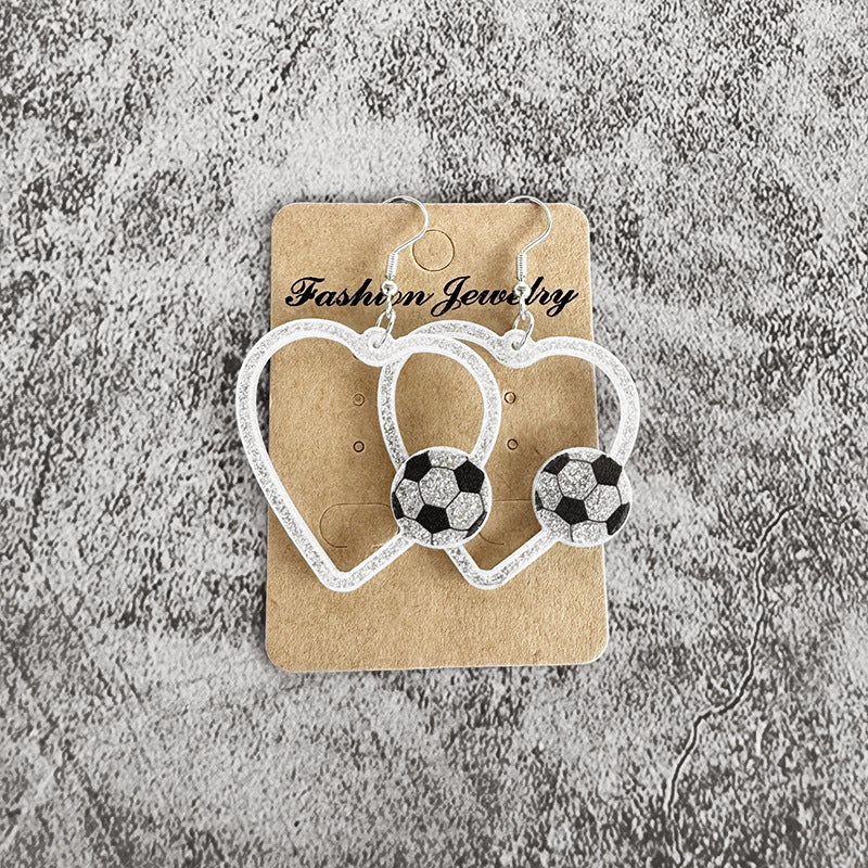 Wholesale Mother's Day Ball Sports Earrings