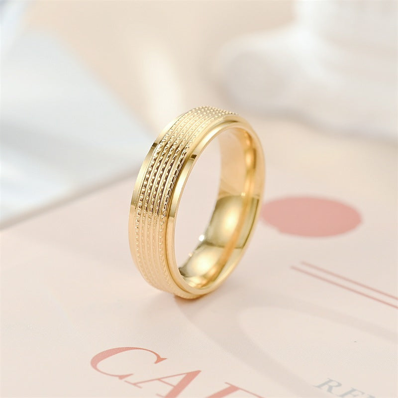 Wholesale Titanium Steel Couple Ring