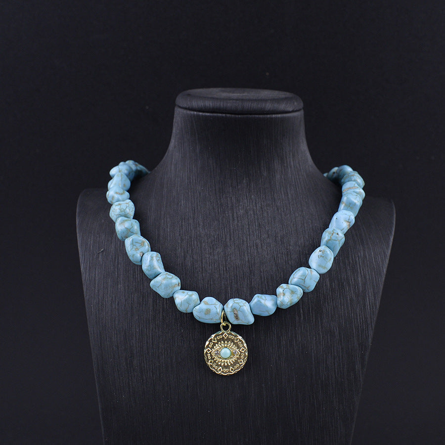 Wholesale  Bohemian Turquoise Beaded Necklace