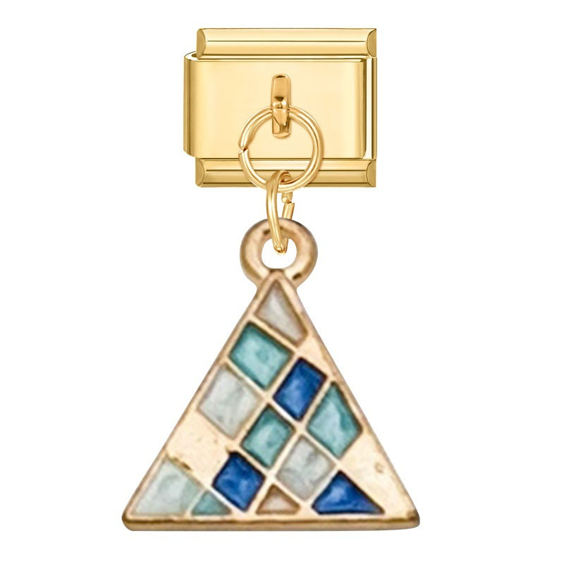 Wholesale 9mm Italian Charm Starter Bracelets DIY Pendant Single Section Creative Stainless Steel Composable Bracelet