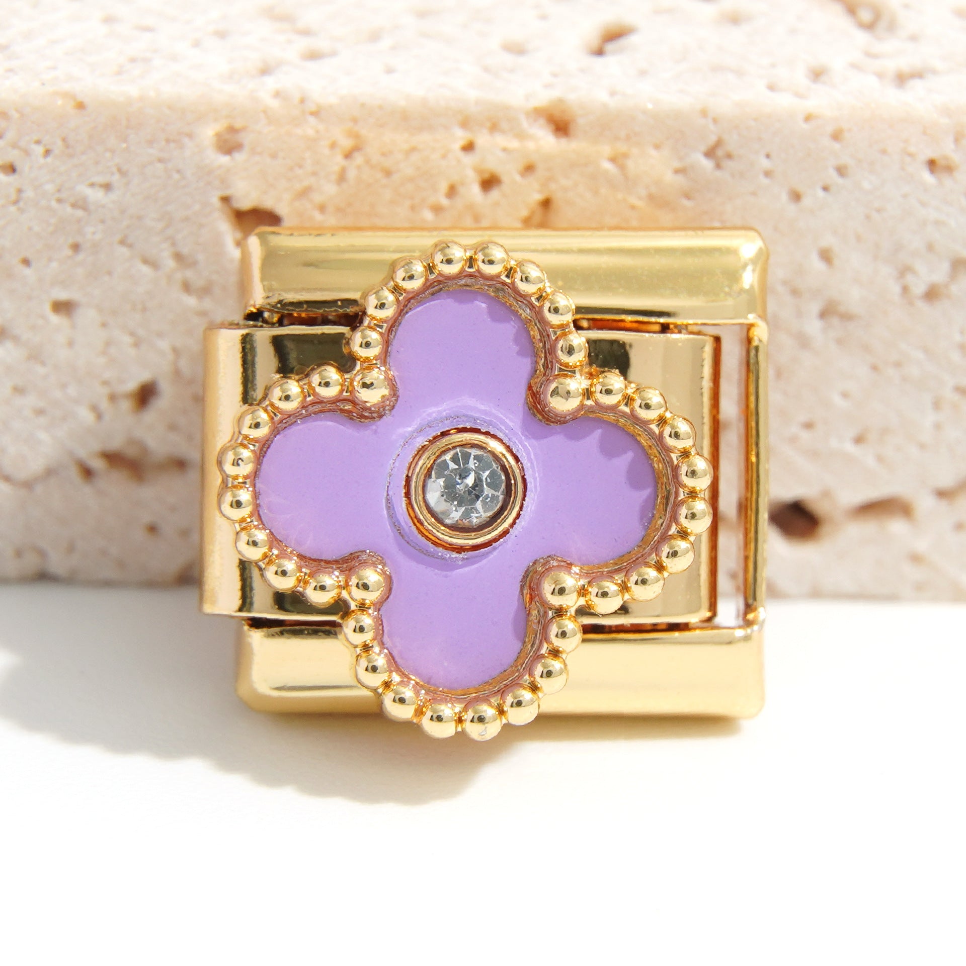 Wholesale 9mm Italian Charm Starter Bracelets DIY square Single Section Creative Stainless Steel Composable Bracelet