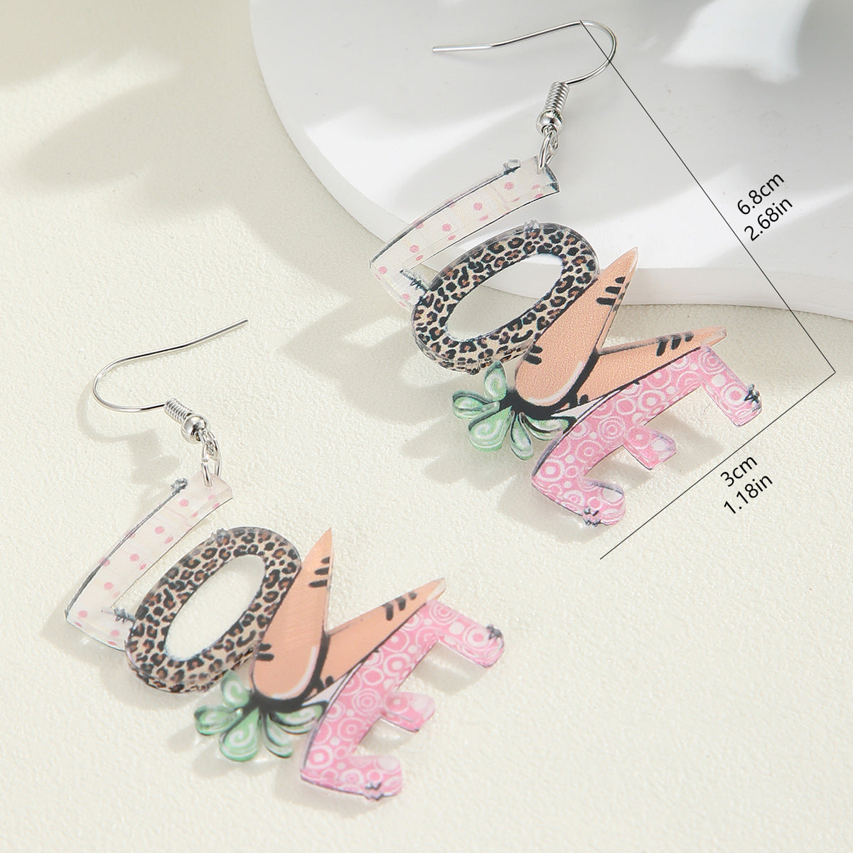 Wholesale Easter Acrylic Colorful Earrings