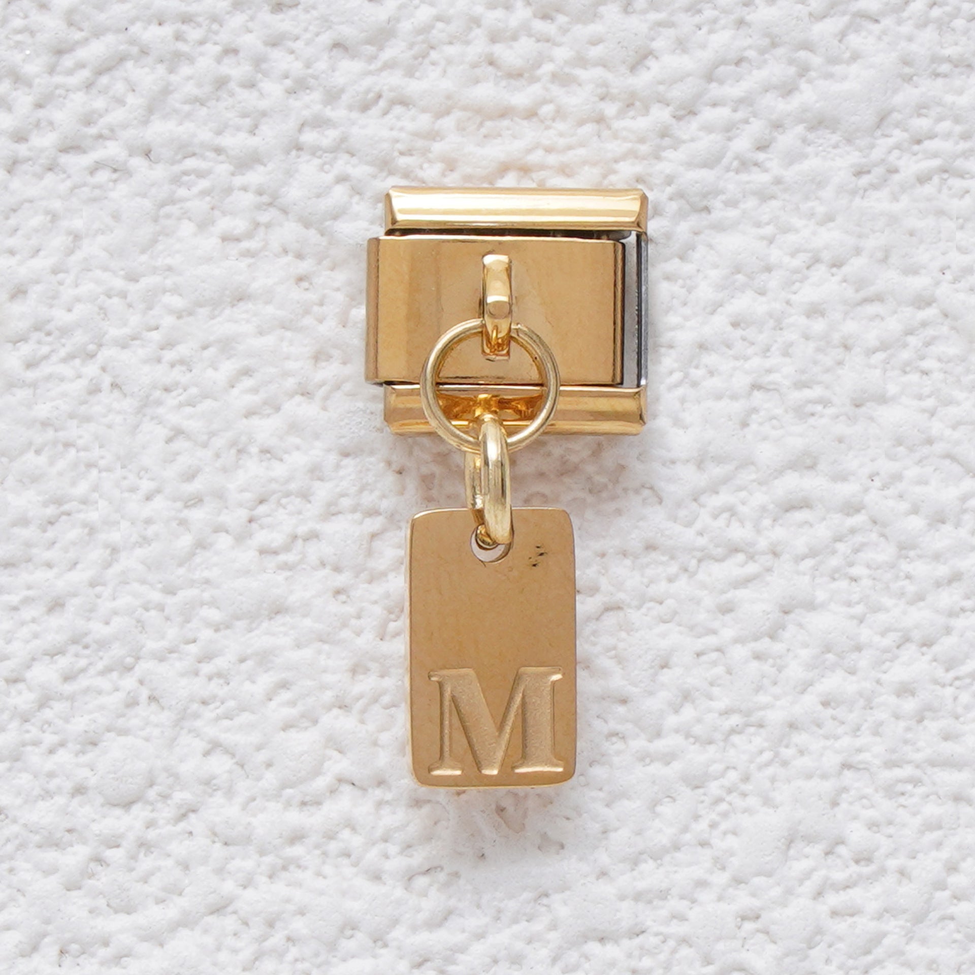 Wholesale 5pcs Italian Charm Bracelet 9mm DIY Splicing Letter Series Stainless Steel Composable Bracelet