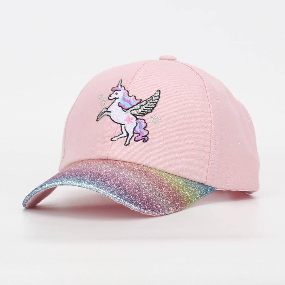 Wholesale Children's Cartoon Unicorn Baseball Cap Kids Hat ACC-KH-JingHong004