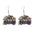 Wholesale  Carnival wooden earrings carnival truck clown hat earrings holiday earrings