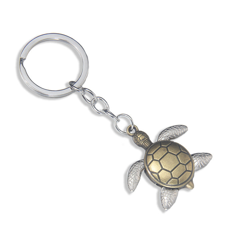 Wholesale Metal Turtle Keychain Antique Bronze Finish Car Key Accessory Boutique Gift
