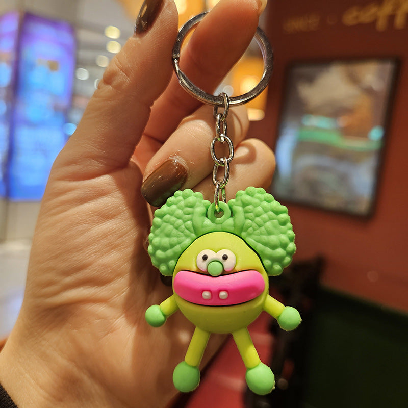 Wholesale Cartoon Monster PVC Soft Glue Keychains Cute Keychain ACC-KC-YiZhuo003