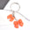 Wholesale  Candy Color Bow Flower Pendant  Keychain