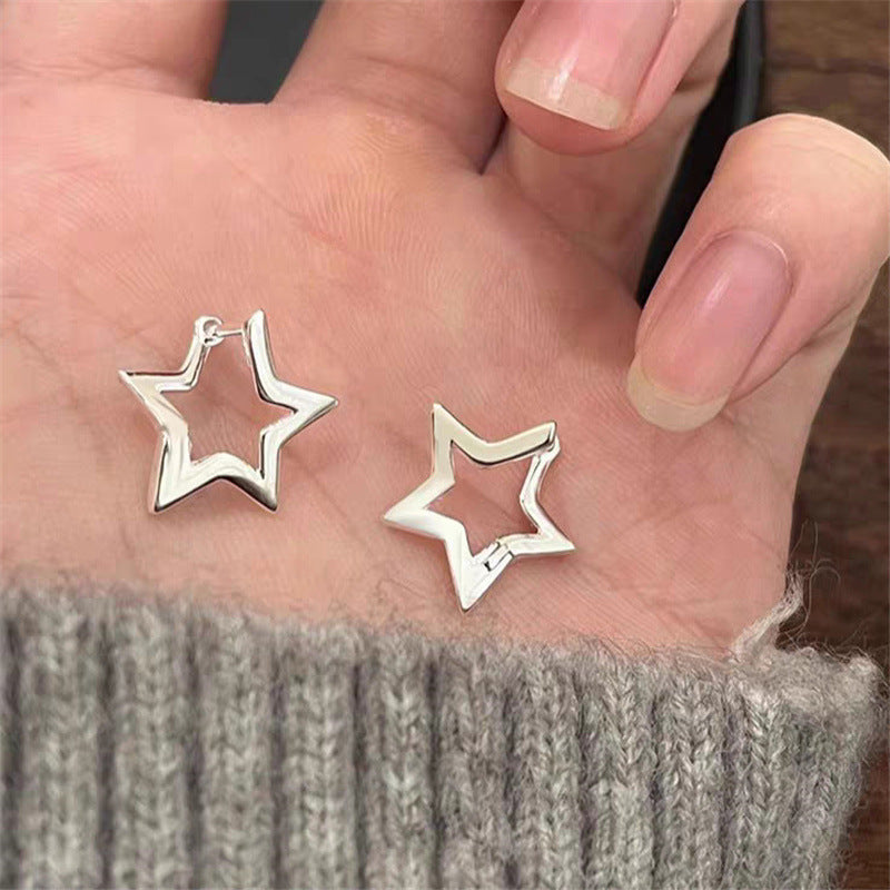 Wholesale Five-pointed Star Ear Buckle Earrings