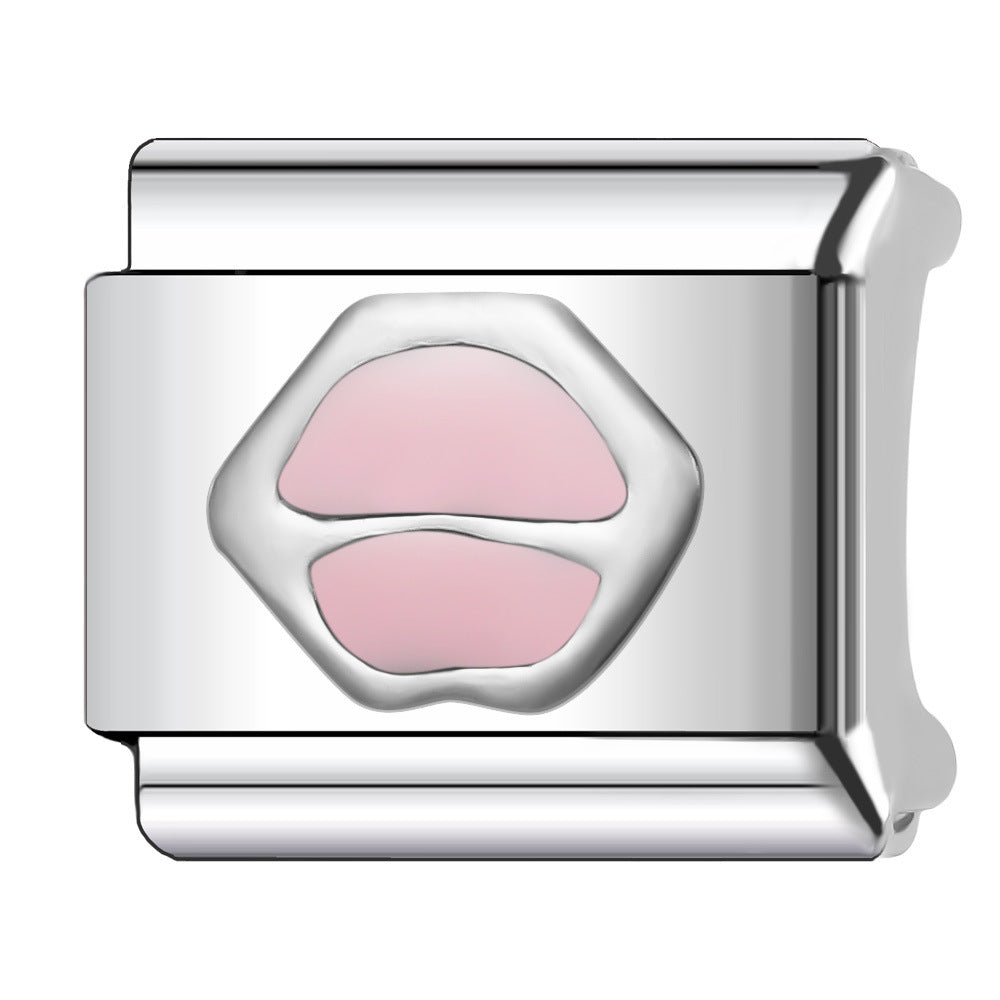 Wholesale Italian Charm Bracelet 9mm DIY Splicing Creative Pattern Stainless Steel Composable Bracelet