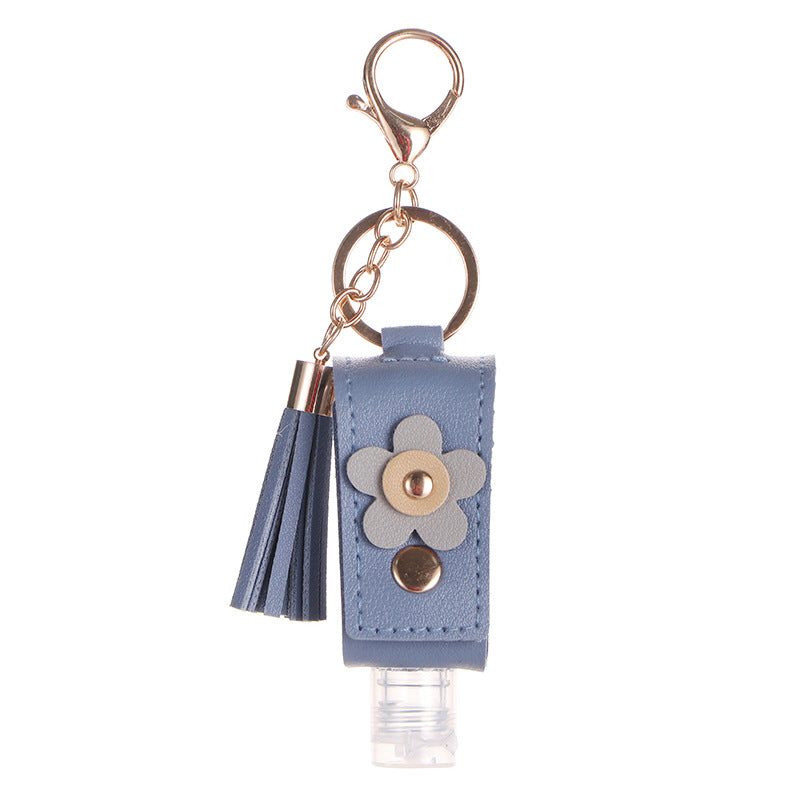 Wholesale Toner sub-bottle vintage leather case portable sub-bottle storage keychain