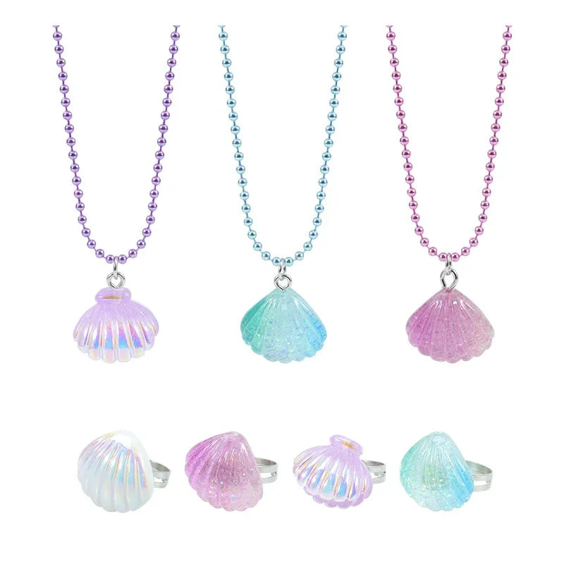 Wholesale Shell Necklace Ring Ocean Series Friendship Jewelry