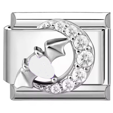 Wholesale  Italian Charm Bracelet 9mm DIY Simple Niche Creative Stainless Steel Composable Bracelet