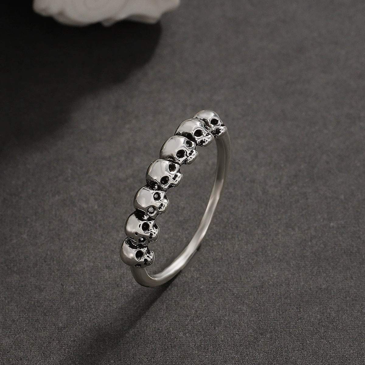 Wholesale Gothic Skull Ring Punk Exaggerated Alloy Open Ring