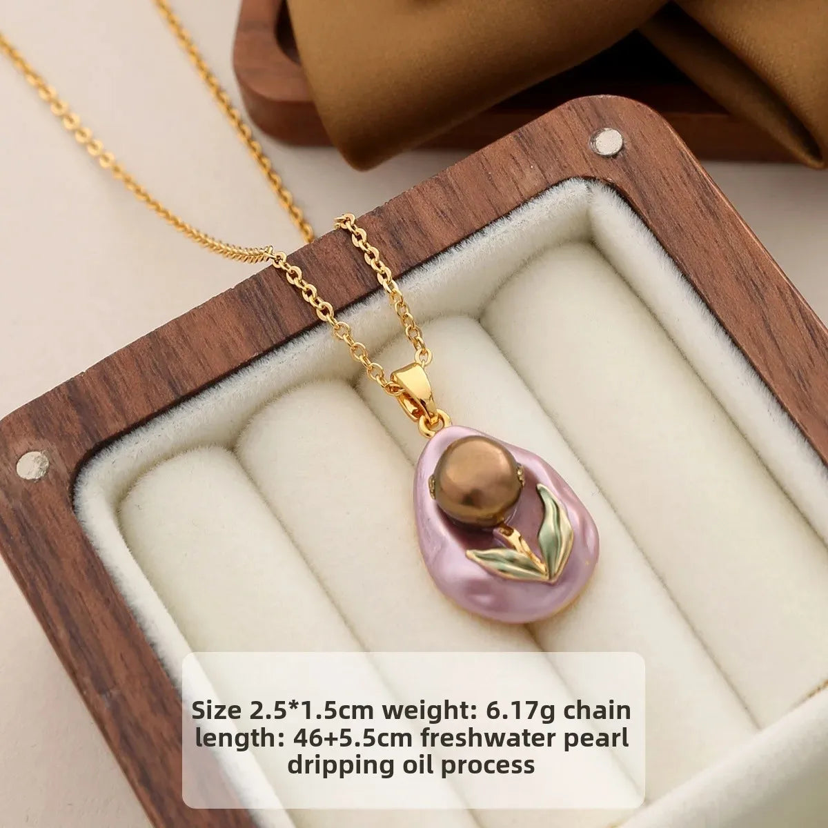 Wholesale Oil Painting Style Pendant Necklace