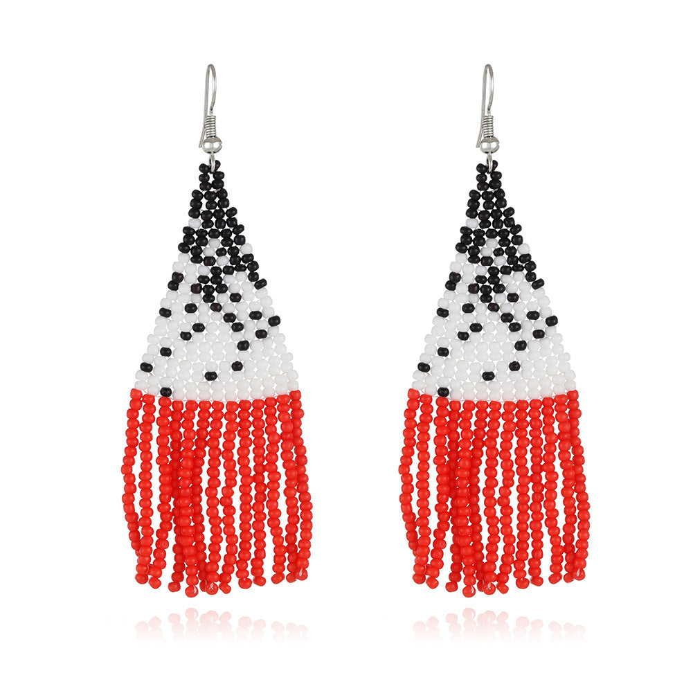 Wholesale Christmas tassels Bohemian earring
