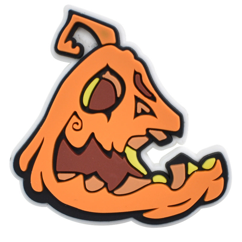 Wholesale Random 100pcs Halloween PVC Soft Rubber Shoe Buckle Decoration ACC-SC-RYY068