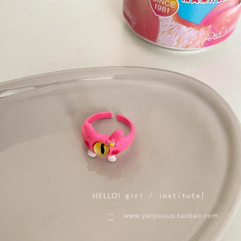 Wholesale Pink  Cute Monster Ring
