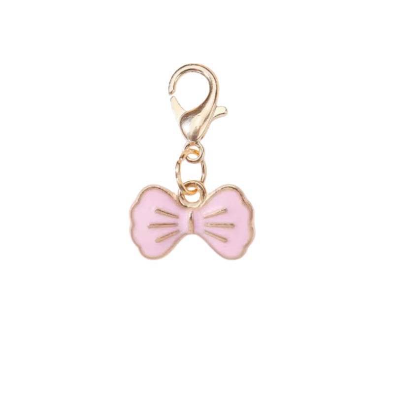 Wholesale 10pcs/pack Oil Drop Butterfly Alloy Pendant DIY Universal Buckle Pendant Accessories Bow Tie Pendant Bracelet Necklace Earrings Accessories