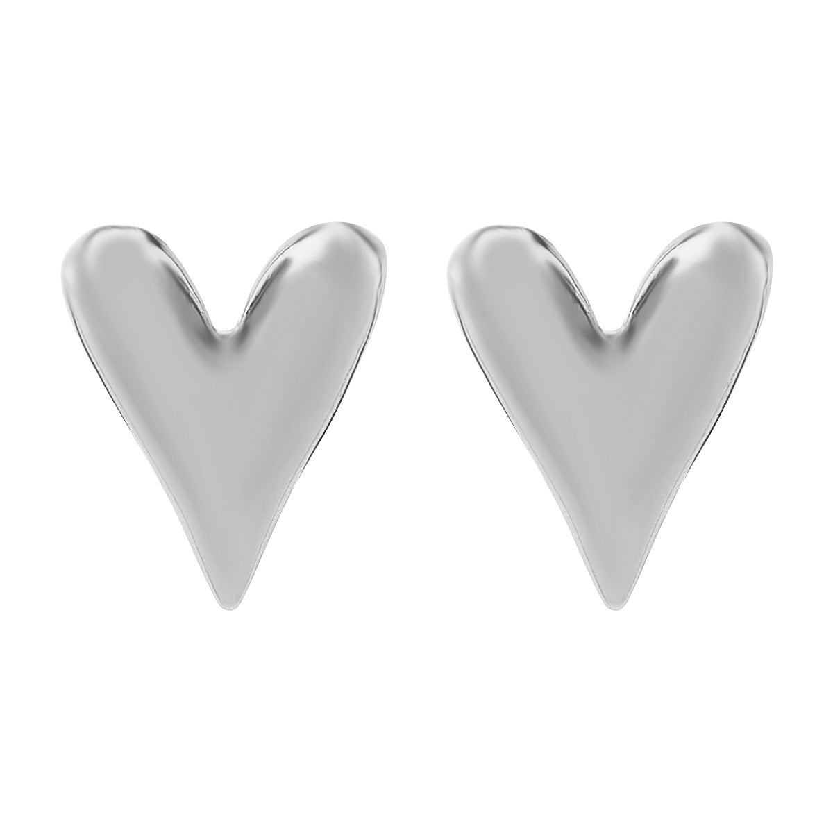 Wholesale geometric V love personality design high sense temperament open ring earrings