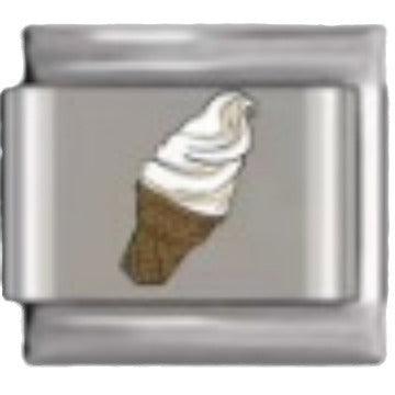 Wholesale 10pcs Italian Charm Bracelet 9mm DIY Splicing Removable French Fries Burger Stainless Steel Composable Bracelet