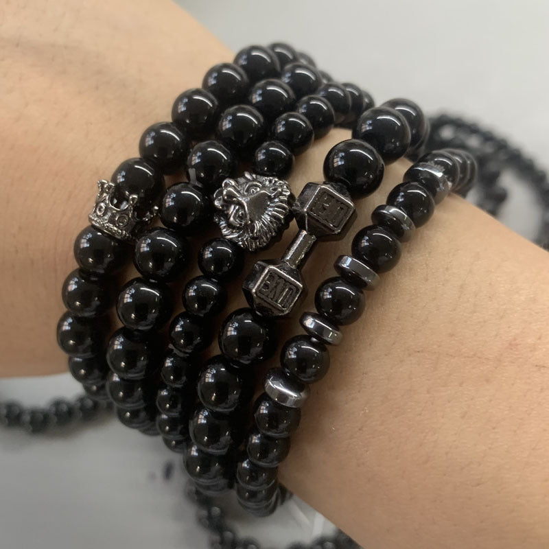 Wholesale Men's Bracelet Zirconia Handmade Beaded Bracelet ACC-BT-zhixiang012