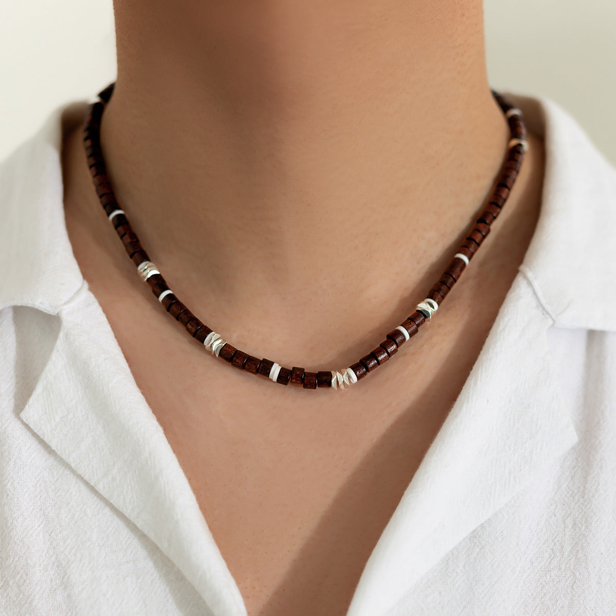 Wholesale Soft y Beaded Necklace Bohemian Style Trendy Men' s Jewelry Accessory